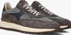 grijze floris van bommel lage sneakers sfm-10152 noppi