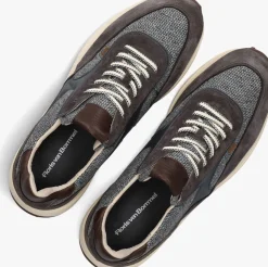 grijze floris van bommel lage sneakers sfm-10152 noppi