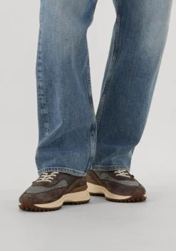 grijze floris van bommel lage sneakers sfm-10152 noppi