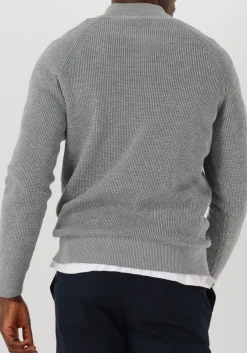 grijze gentiluomo trui turtle zip