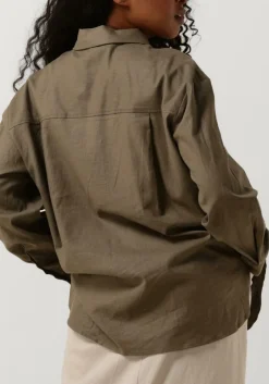 grijze gestuz blouses lizagz oz linen shirt