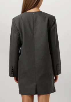 grijze gestuz mini jurk paulagz melange blazer dress