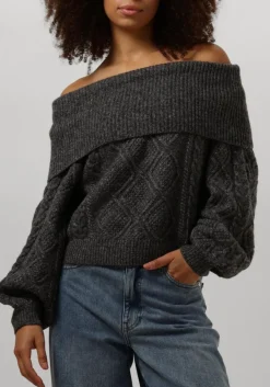 grijze gestuz trui adiegz off shoulder