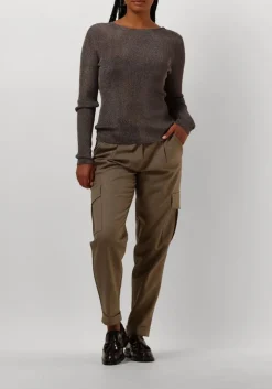 grijze gestuz t-shirt silvigz deep back blouse