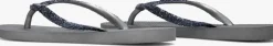 grijze havaianas teenslippers kids slim glitter ii