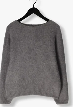 grijze knit-ted trui amanda pullover