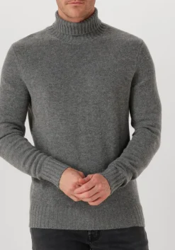 grijze leurink knit coltrui trani col