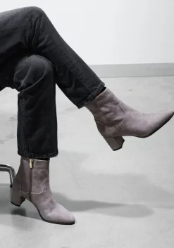 grijze lina locchi enkellaarsjes 8543