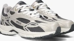 grijze mercer amsterdam lage sneakers the re-run champagne