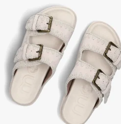 grijze mou slippers low bio sandal 2buckles monoch