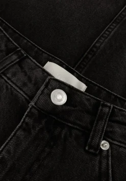 grijze notre-v midirok denim maxi skirt