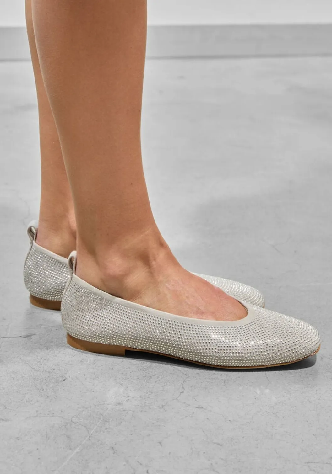 grijze odare ballerina's agata