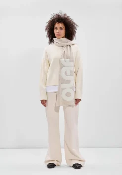 grijze olaf hussein sjaal retro applique scarf.1