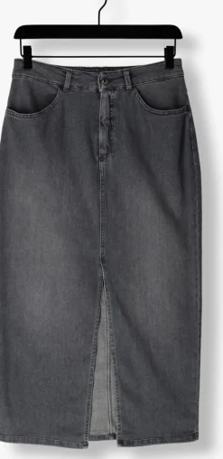 grijze penn & ink midirok 679 skirt