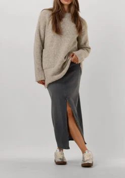 grijze penn & ink midirok 679 skirt