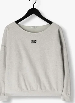 grijze penn & ink trui sweater w25f1703