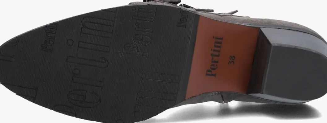 grijze pertini enkellaarsjes 12368