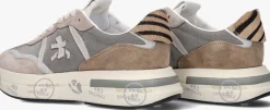 grijze premiata lage sneakers cassie