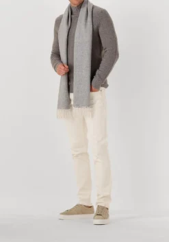 grijze profuomo coltrui pullover mock neck boiled wool