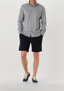 grijze profuomo klassiek overhemd shirt x-cutaway japanese knitted