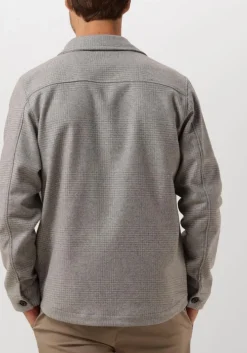 grijze profuomo overshirt overshirt check