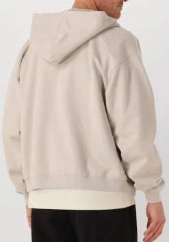 grijze represent vest script logo zip hoodie