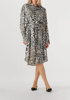 grijze riani midi jurk 576200-4444