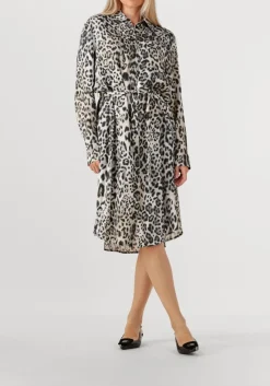 grijze riani midi jurk 576200-4444