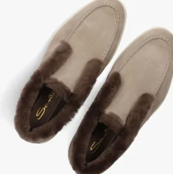 grijze santoni instappers sue vacht instapper