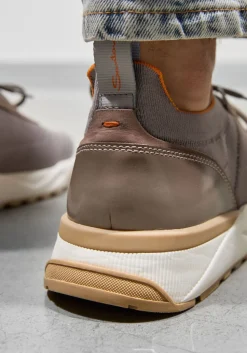 grijze santoni lage sneakers flin