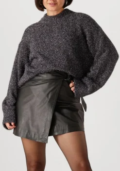 grijze second female trui lamilla knit o-neck