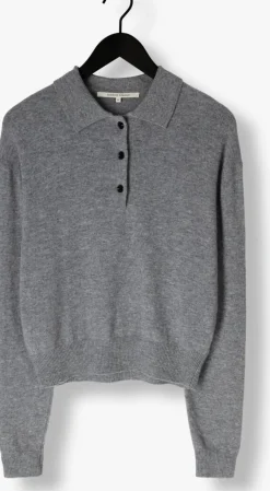grijze second female trui vilena knit ls