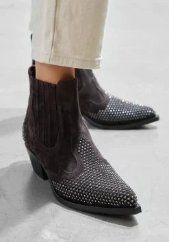 grijze stefano lauran enkellaarsjes 9706r