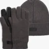 grijze ugg handschoenen knit beanie with glove set