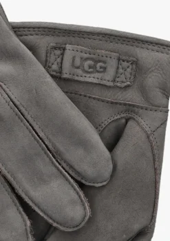 grijze ugg handschoenen point leather glove