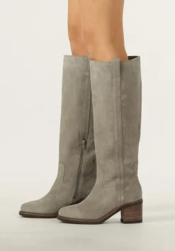 grijze via vai hoge laarzen flo helen