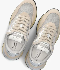 grijze voile blanche lage sneakers qwark easy