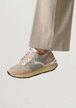 grijze voile blanche lage sneakers qwark easy