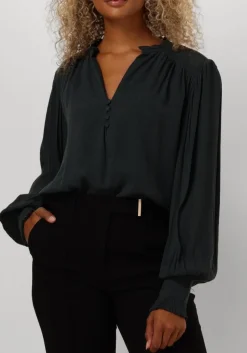 groene aaiko blouses stella uni vis 515