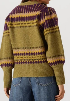 groene antik batik trui mohi cardigan