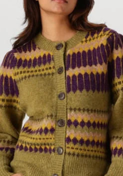 groene antik batik trui mohi cardigan