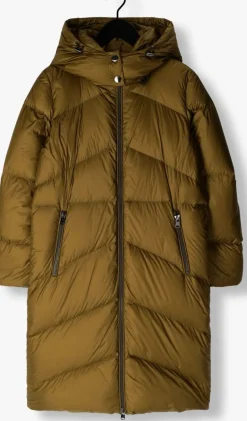 groene beaumont gewatteerde jas noel