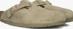groene birkenstock instappers boston dames