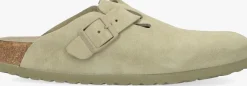 groene birkenstock instappers boston dames