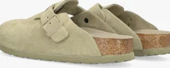 groene birkenstock instappers boston dames