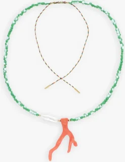 groene bonnie studios kettingen pendant necklace green