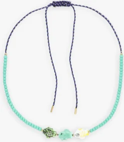 groene bonnie studios kettingen fish trio necklace