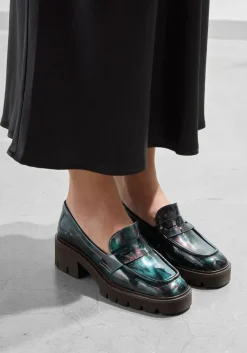 groene brunate instappers 32341