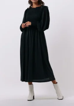 groene bruuns bazaar midi jurk phlox isabella dress