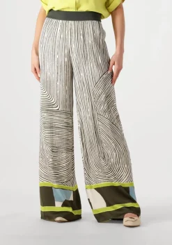 groene caroline biss wijde broek 1555